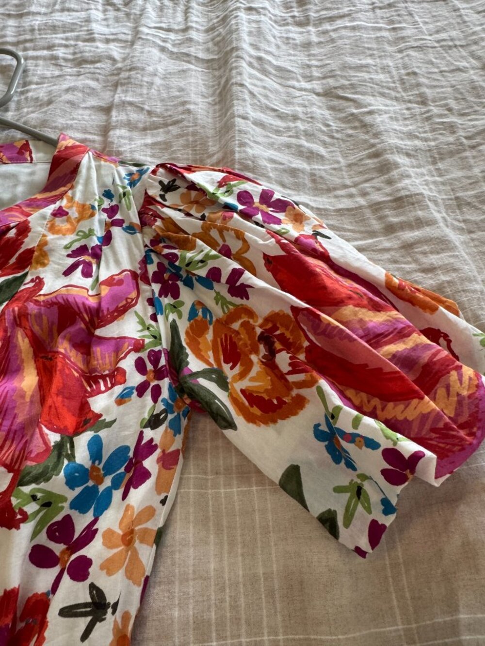 Farm Rio White Spring Bananas Mini Dress NO Belt - Picture 9 of 13